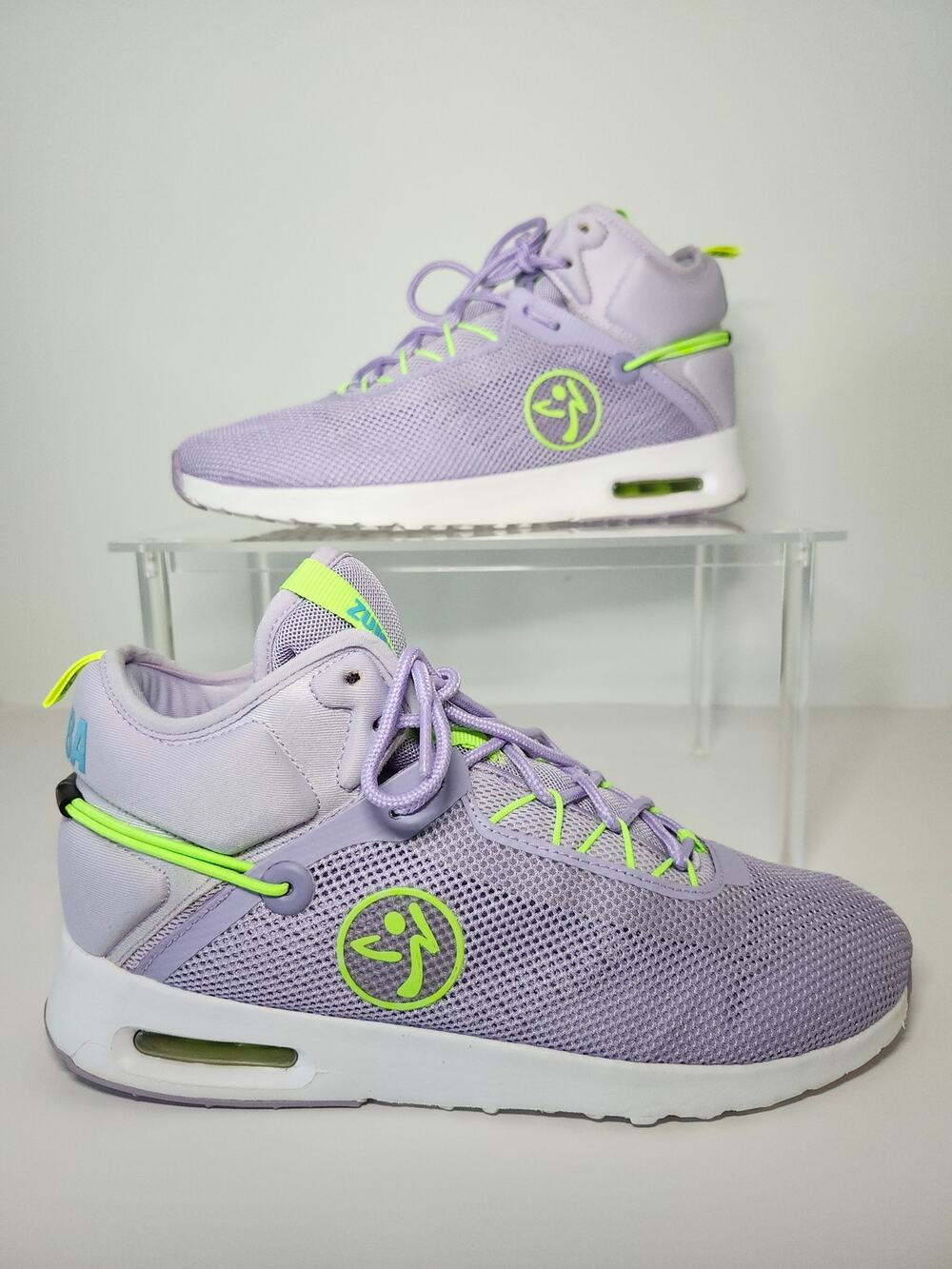 Zumba Womens Air Funk 2.0 Sneakers Dance Shoes Lilac Purple Mesh Size 9.5